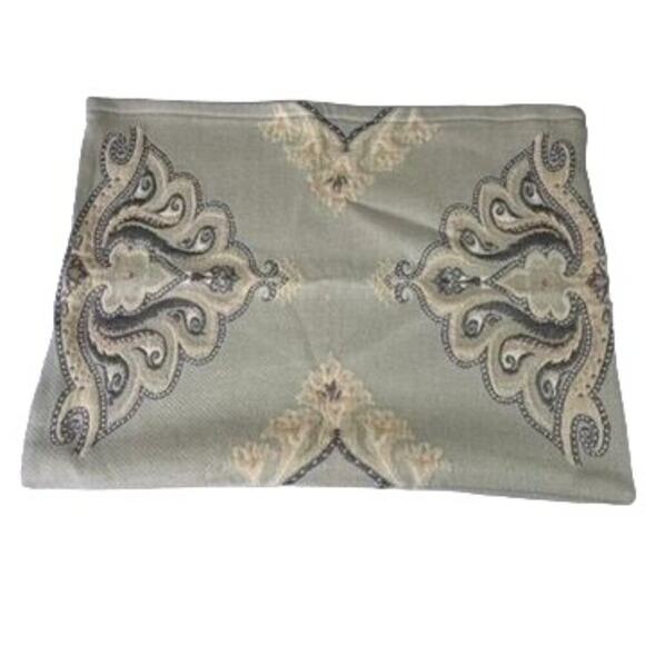 Soft Surrounding Pillow Shams Standard Green Wool Blend Set of 2 - Picture 9 of 13